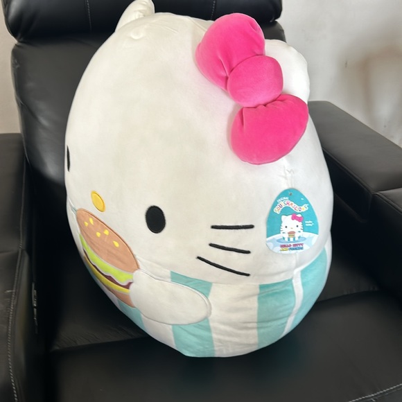 Hello Kitty NWT summertime 20/23” large original Squishmallow plush-burger!! - Picture 2 of 10